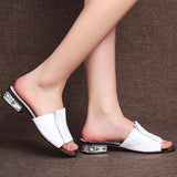 Women Summer High Quality Square High Heels