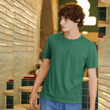 Short sleeve T shirt men  simple round neck