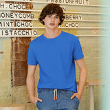 Short sleeve T shirt men  simple round neck