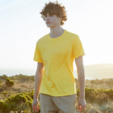 Short sleeve T shirt men  simple round neck