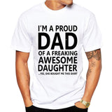 Super dad T Shirts Men Tops Casual Mode