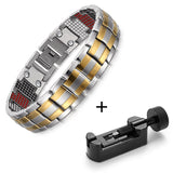 RainSo Male Bracelet 2019 Popular Fashion Dropshipping Bracelets & Bangles Charm Germanium Magnetic H Power Titanium Bracelet