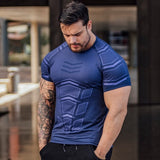 Quick dry T-shirt Men Running Sport Skinny