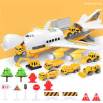 Music Story Simulation Track Inertia Children's Toy Aircraft