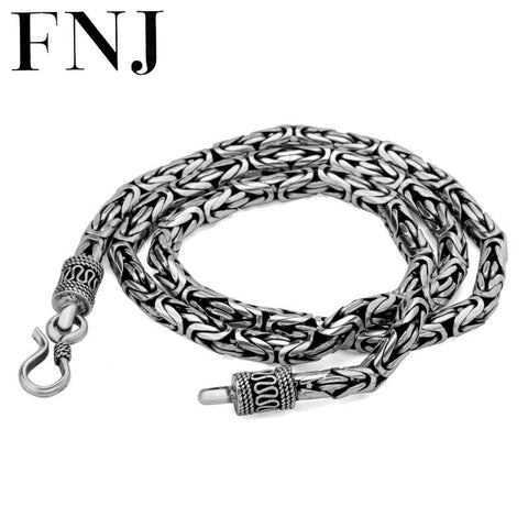 Silver Necklace Men Jewelry