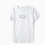 Summer Cotton T shirt Men 3 color Letter Printing