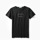 Summer Cotton T shirt Men 3 color Letter Printing