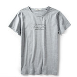 Summer Cotton T shirt Men 3 color Letter Printing